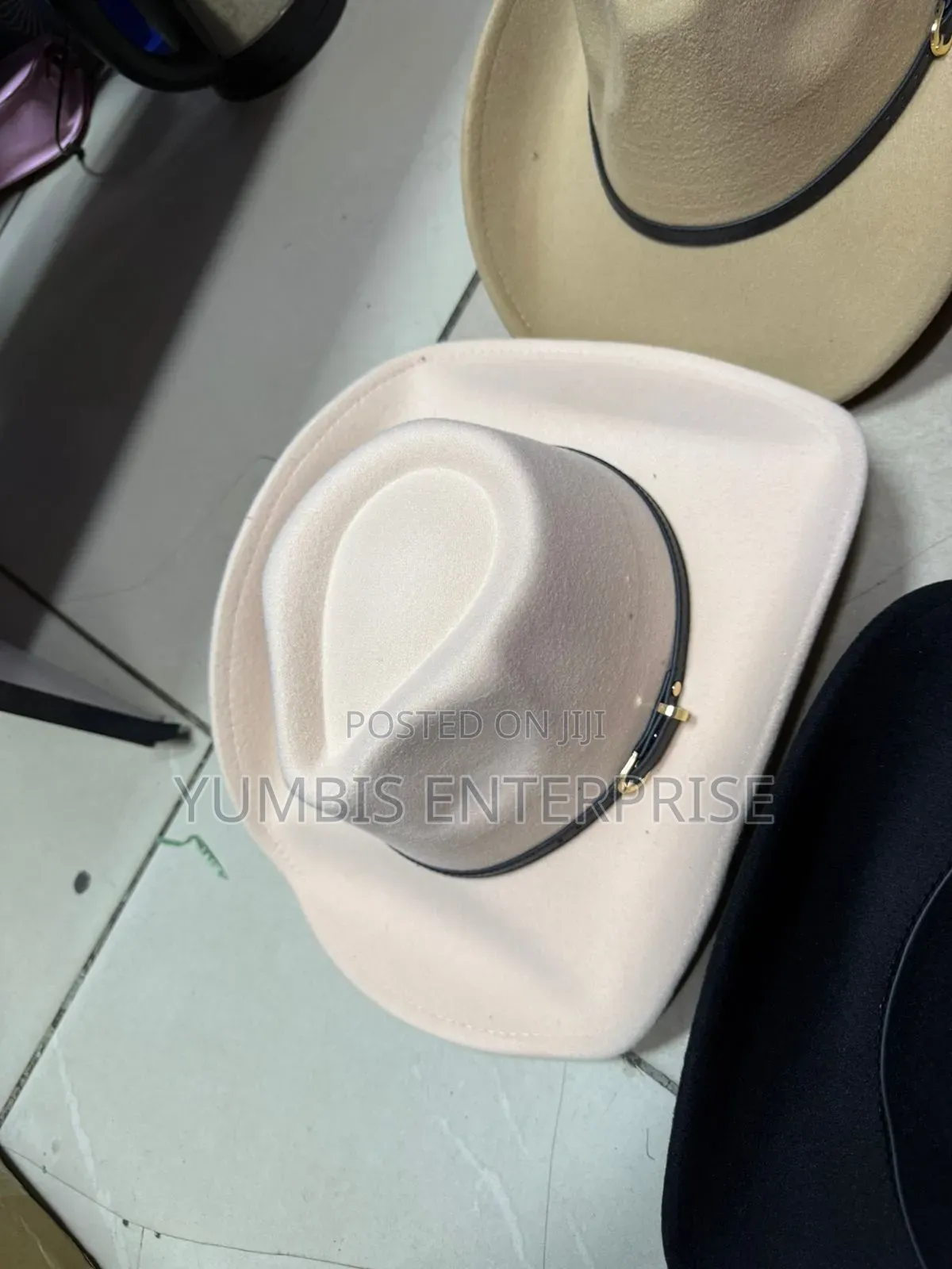 Beige, Peach Unisex Western Style Cowboy/Cowgirl Hats