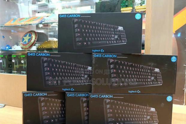 Logitech G413 Corded Mechanical Gaming Keyboard Carbon. G413 - main view