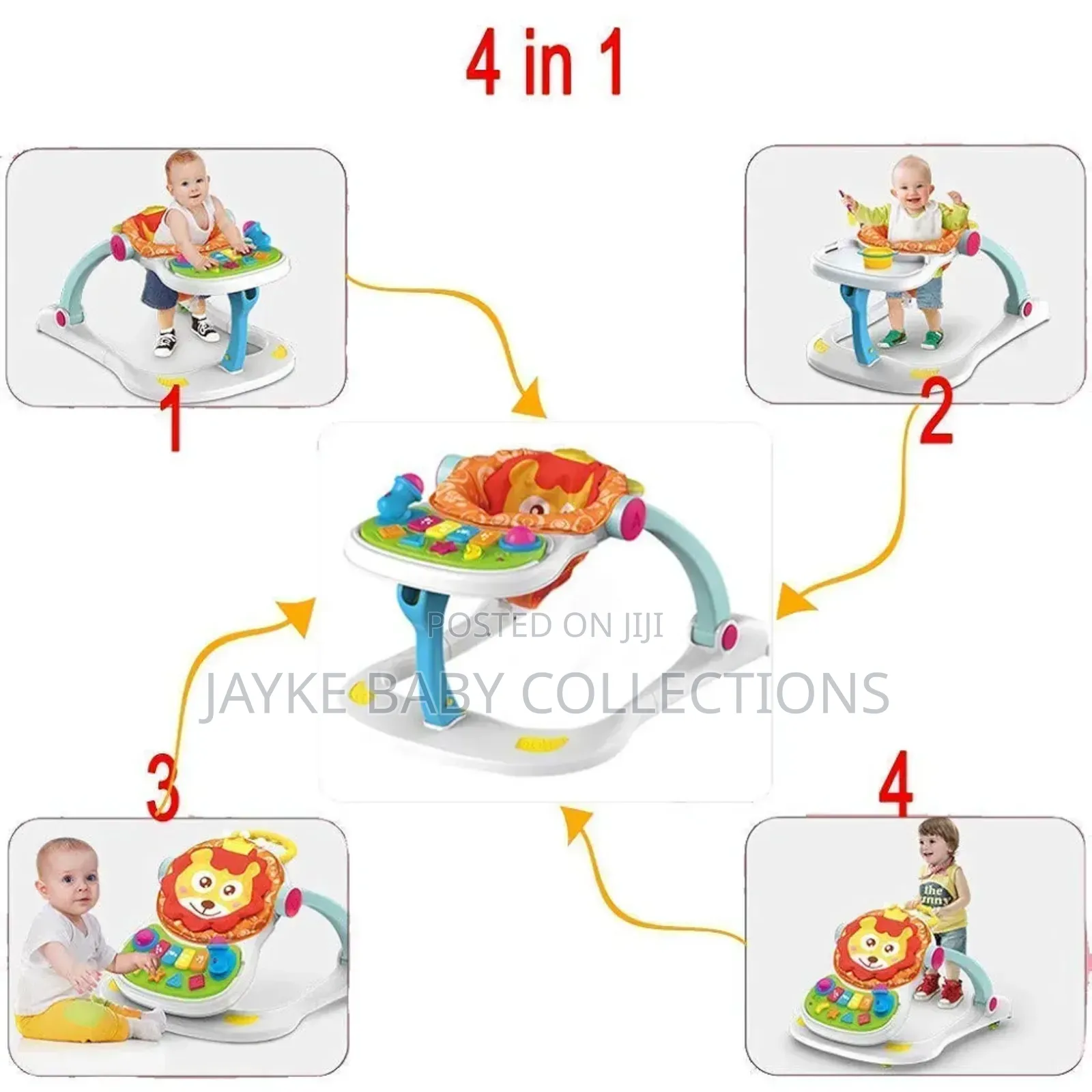 4 In1 Baby Walker Activity Center