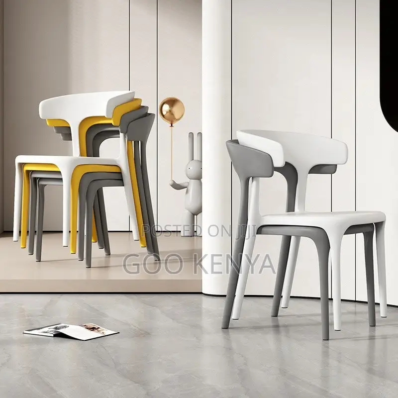 Home Chairs ; Stackable Backrest Durable Study Chair