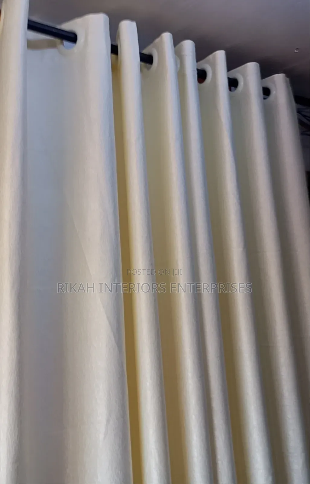 Plain Cream Curtains