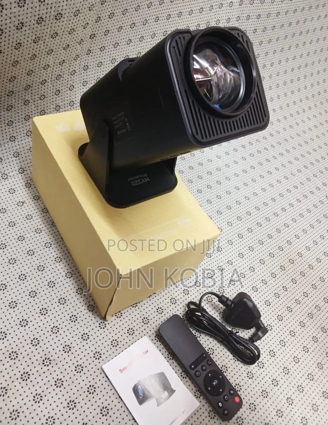 Android Smart Mini Projector, Remote Control Power Adapter