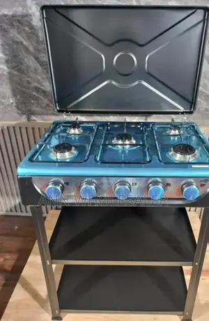 With Shelves 5 Burner Starlux Gas Cooker