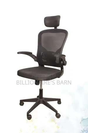 Office Chair;Gray Stravon High Back Chair Adjustable Headres