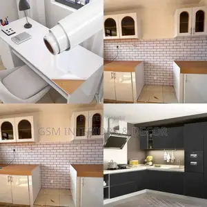 Matte White Contact Papers Bricks Pattern