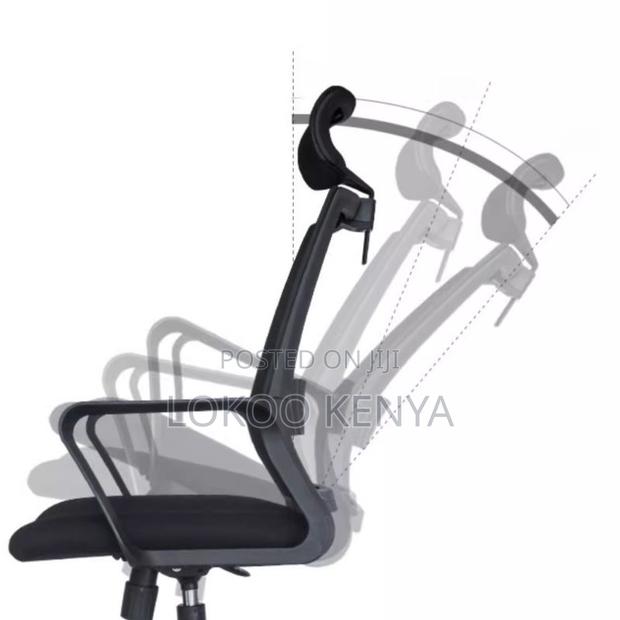 Office Chair : Professional Mesh Office Seat – Black - thumbnail 2