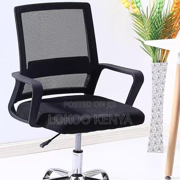 Office Chair : Professional Mesh Office Seat – Black - thumbnail 6