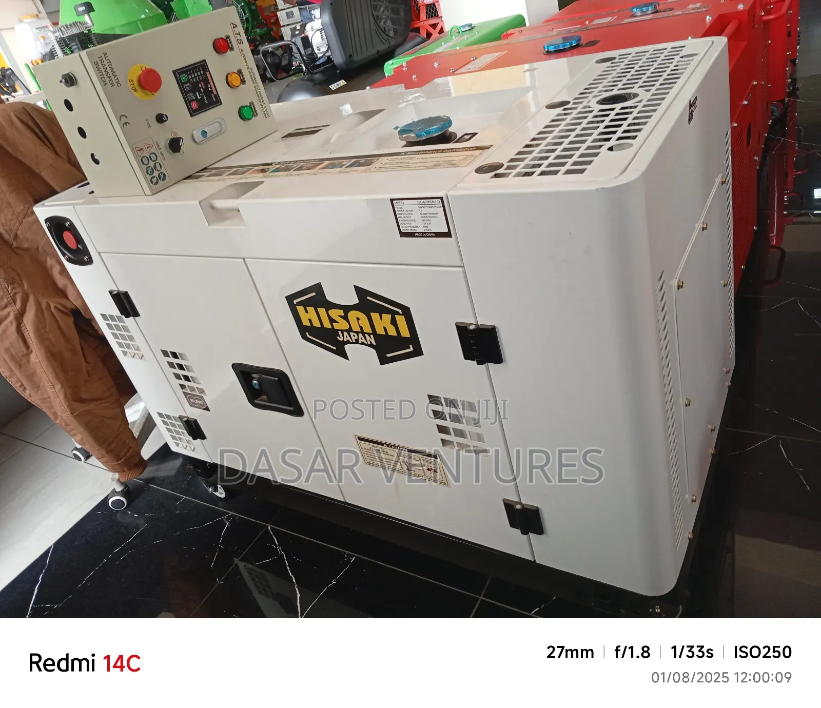 Generator 18kva Hisaki - Hk-19000sn-D