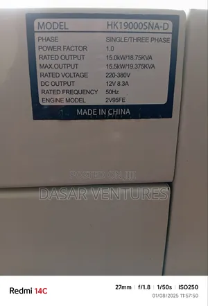Generator 18kva Hisaki - Hk-19000sn-D