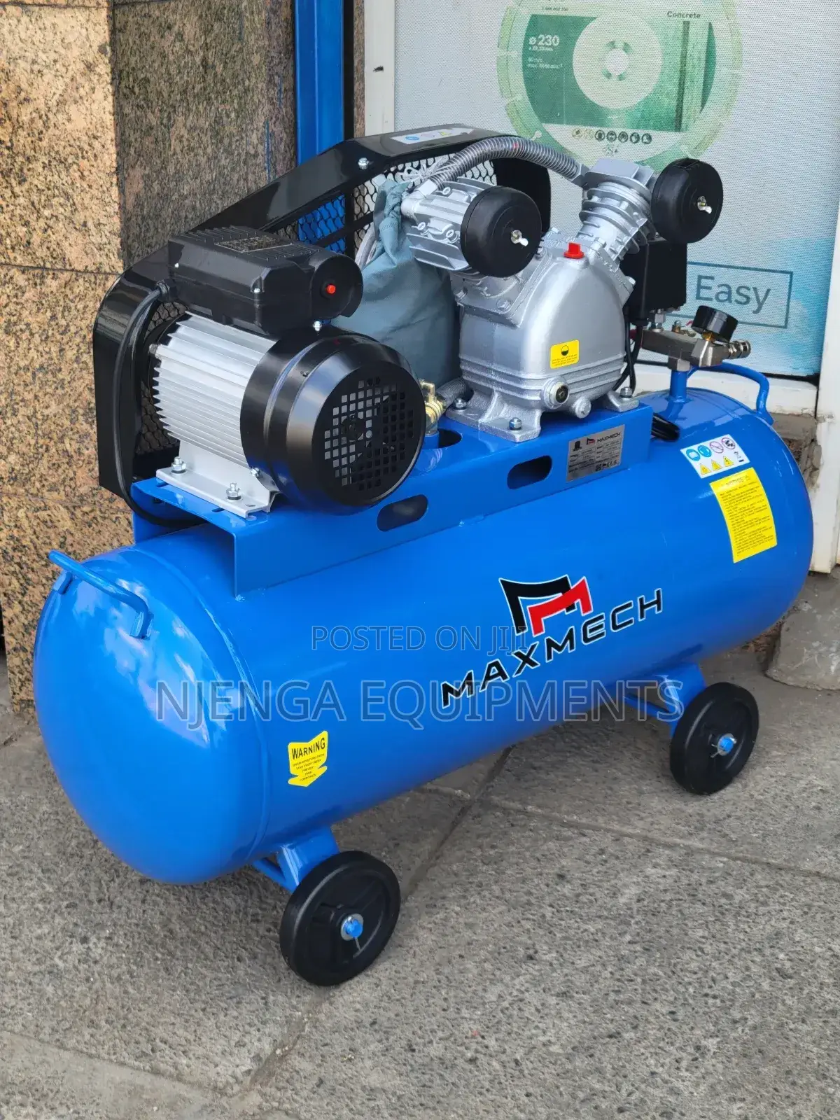 Maxmech Ba 1500-50 – 100l Tank, 1.5kw, 8 Bar Air Compressor