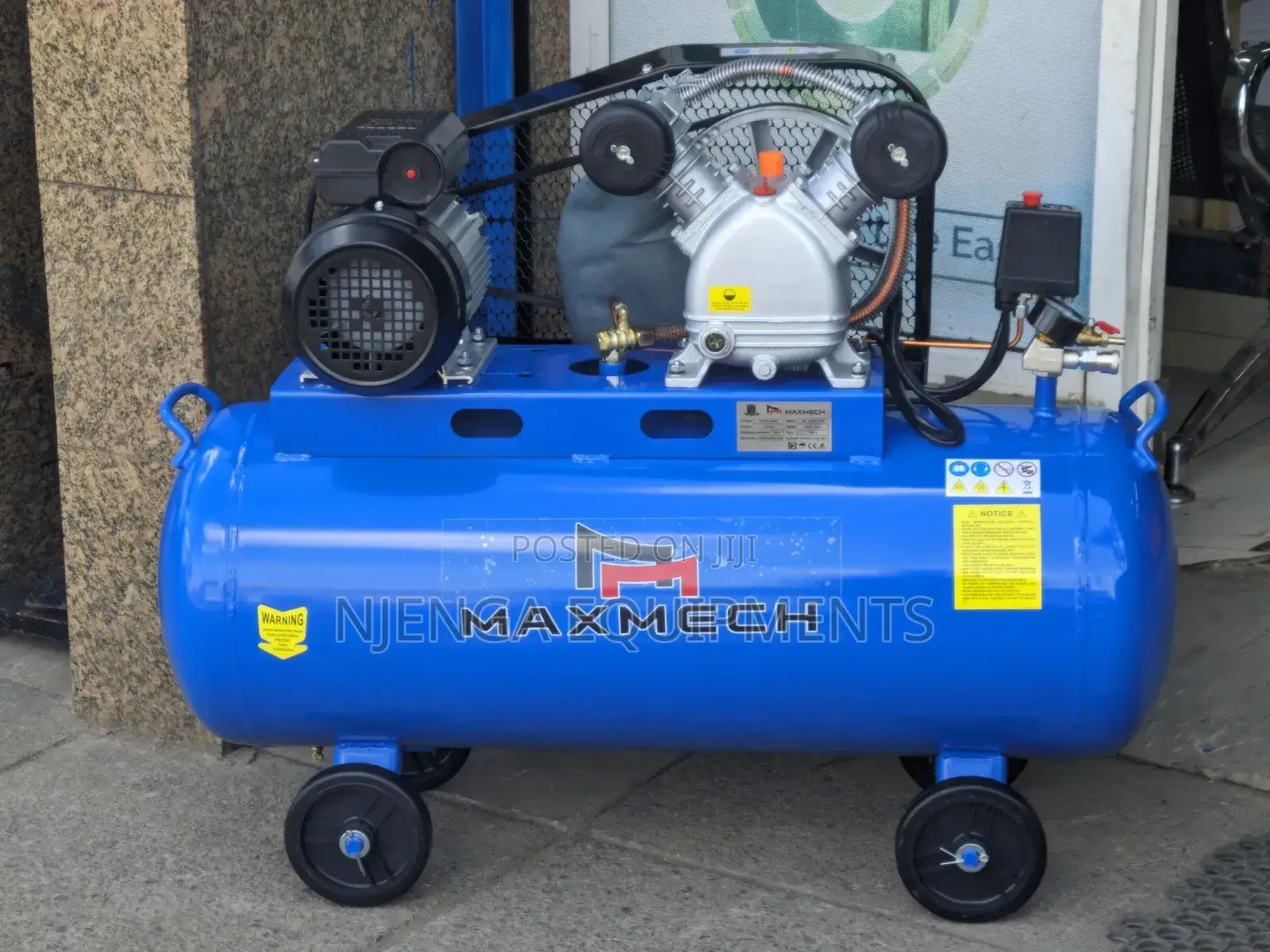 Maxmech Ba 1500-50 – 100l Tank, 1.5kw, 8 Bar Air Compressor