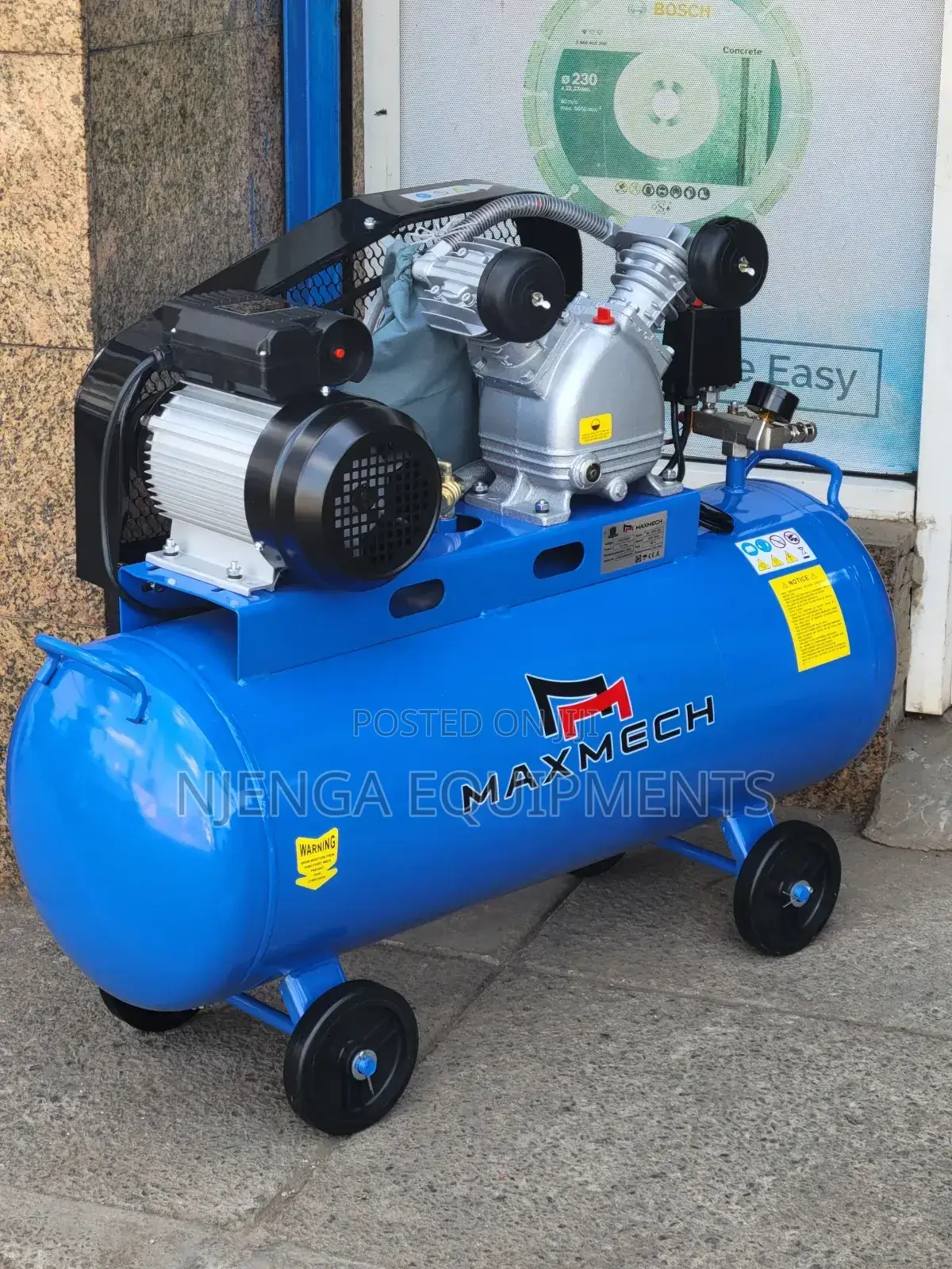 Compact 100l Maxmech Air Compressor – Industrial
