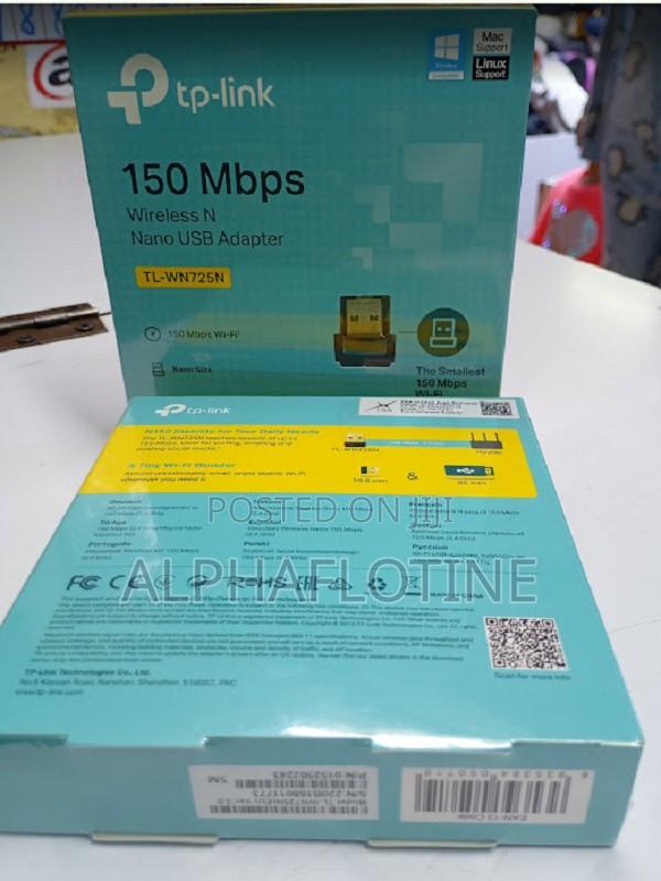 Tl-Wn725n Wireless (N) Nano Usb Adapter150mbps