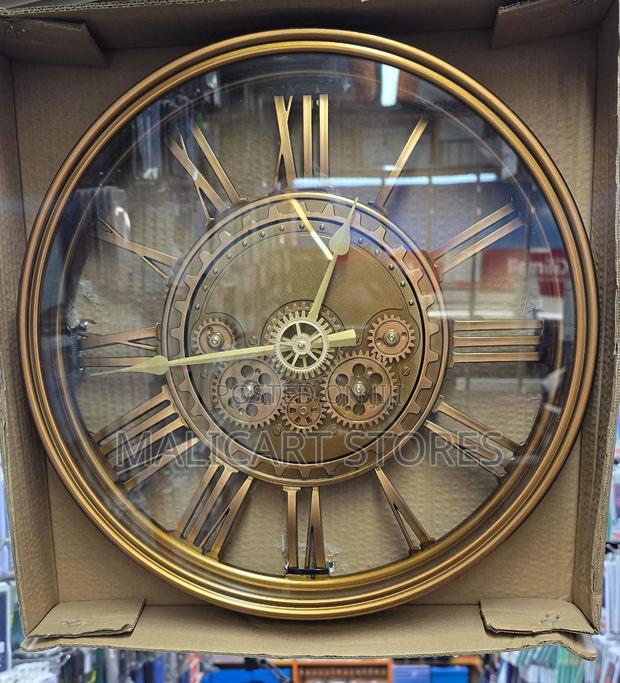 Vintage Gear Pocket Wall Clock