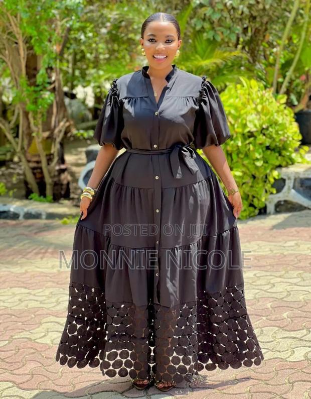 Classy Black Maxi Dress - main view