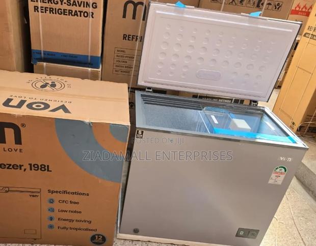 Family Freezer, Heavy-Duty Cooling Von Deep Freezer 198l
