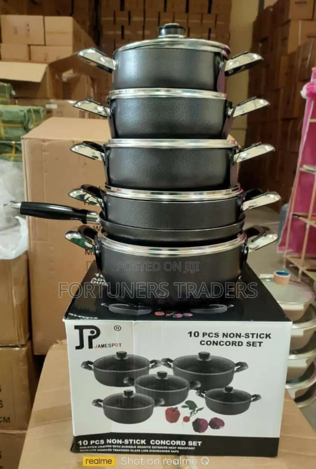 Black James Pot Cookware 10pcs