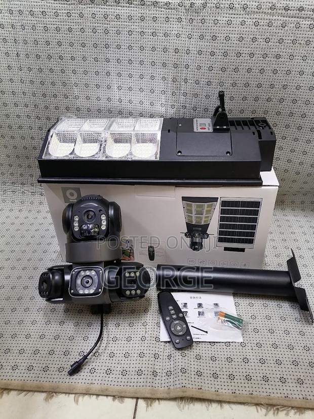 V380 Pro Solar Street Light PTZ Flood Light 4g Camera
