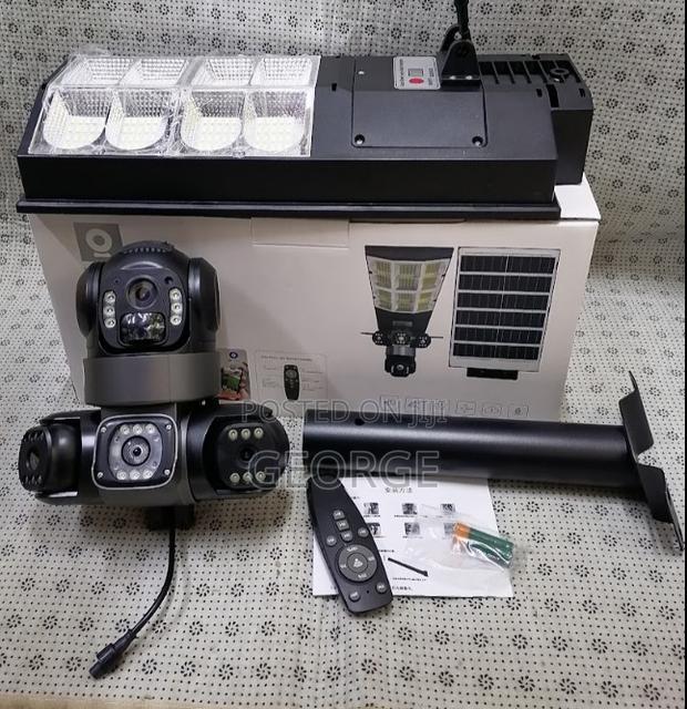 Solar Flood Light Camera Triple Lens PTZ V380 App - main view