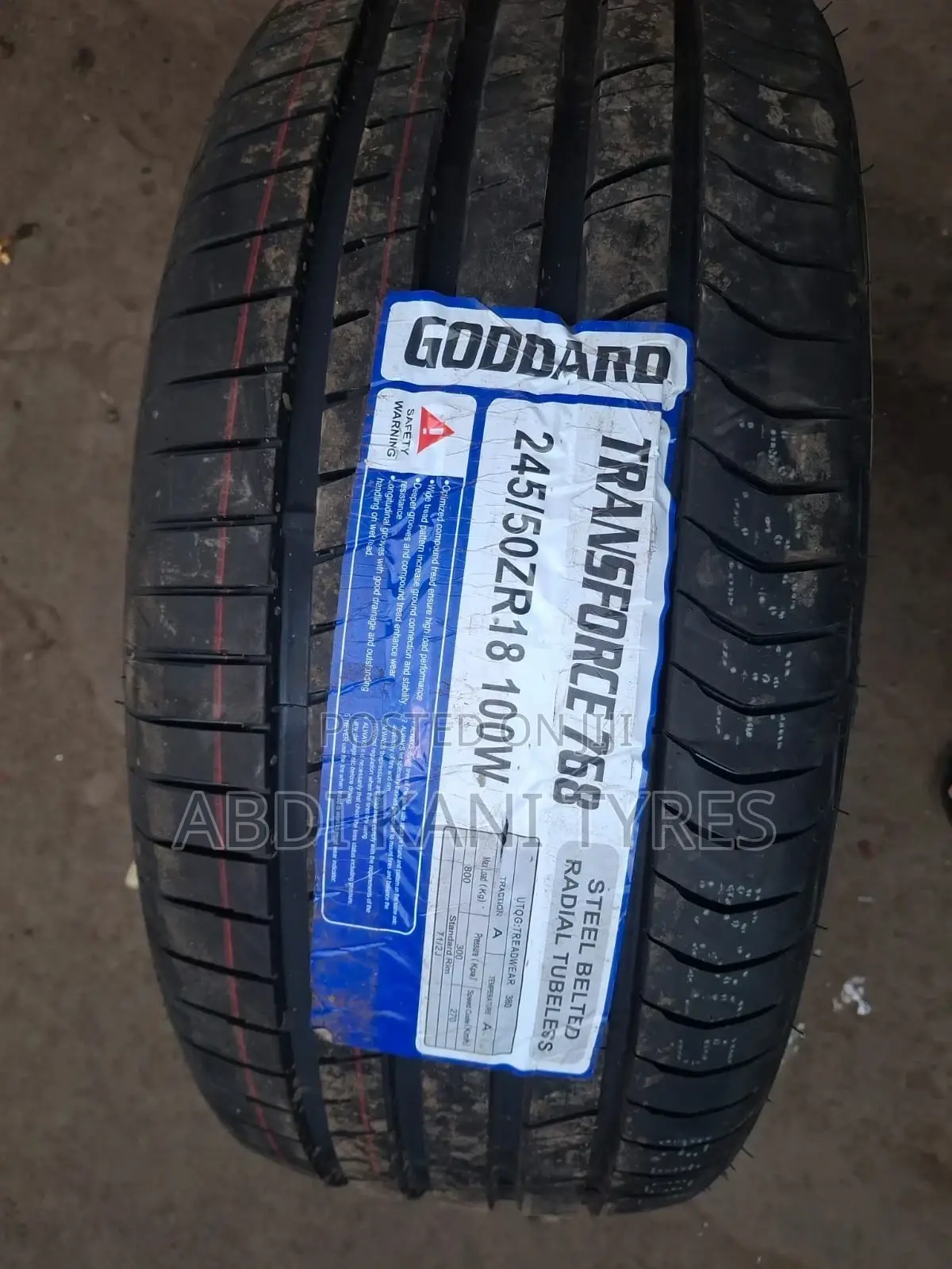245/50r18 Goddard Tires