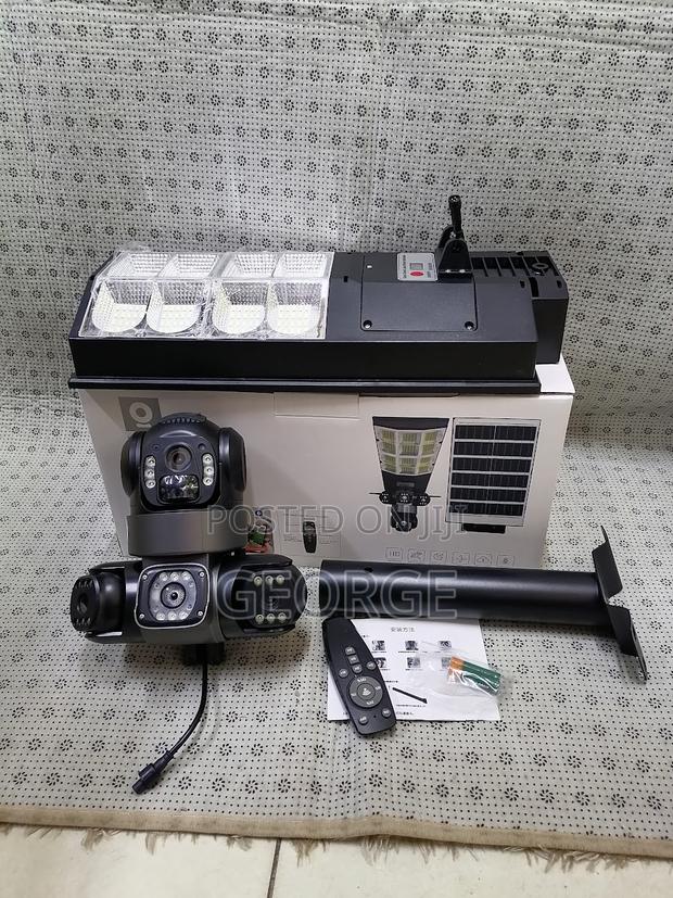 Genuine Solar PTZ Camera V380 Triple Lens PTZ Camera