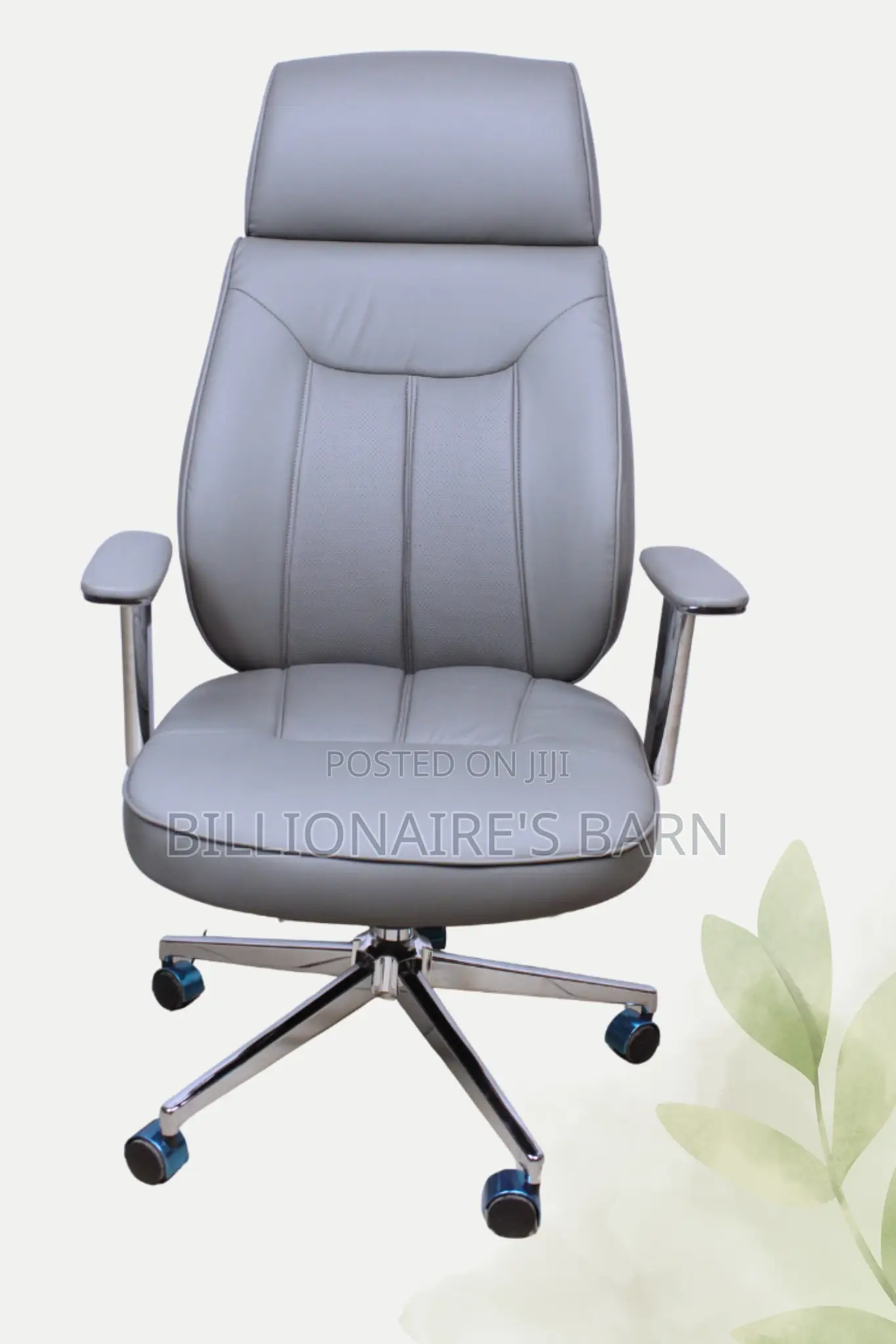 Office; Ideal Furniture Leather High Back Chair