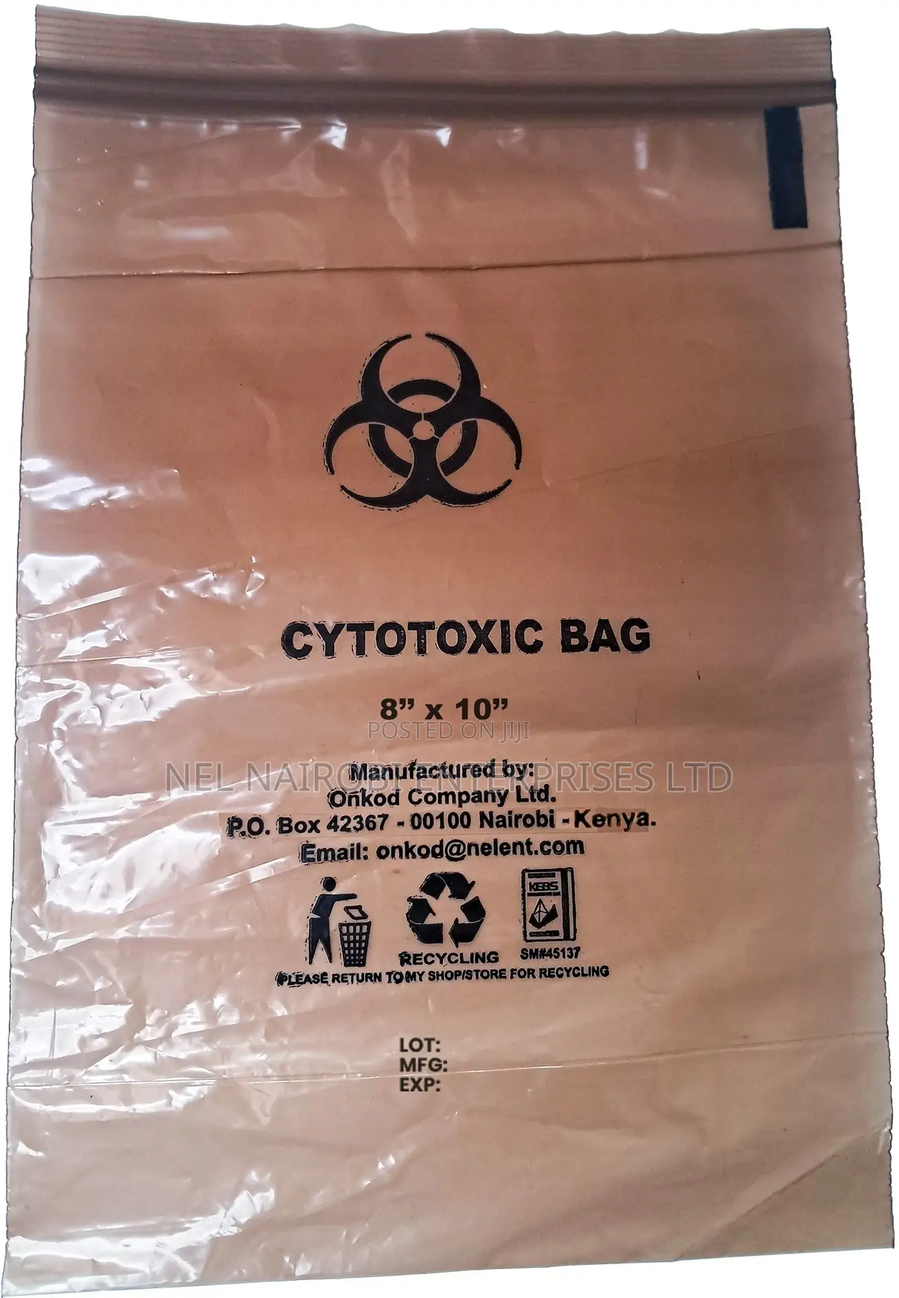 Cytotoxic Bag 7'' X 9'' (50's)