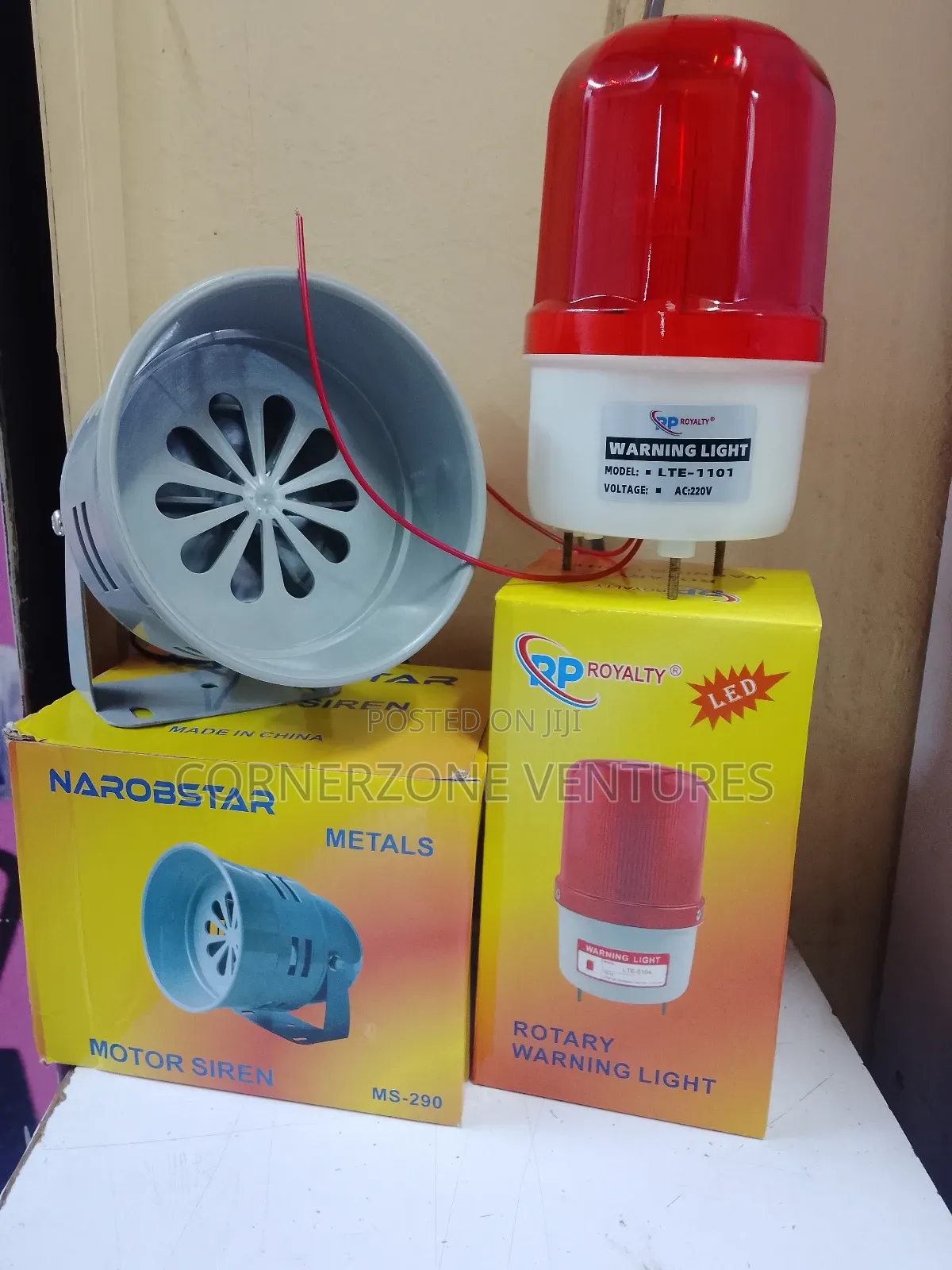 Motor Siren + Warning Lights / Complete Set Motor Siren