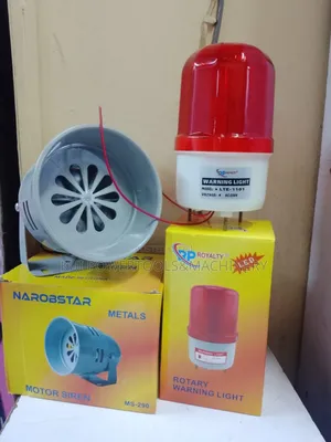 Motor Siren And Warning Light / Complete Set Motor Siren