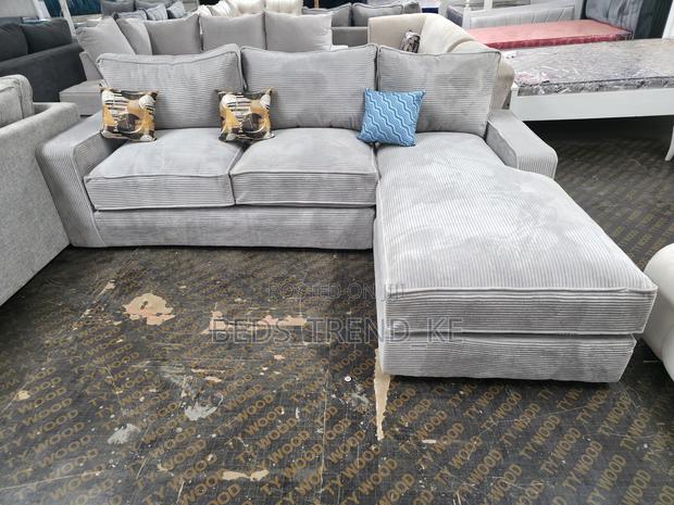 Gray Elegant L Sofa 6 Seater