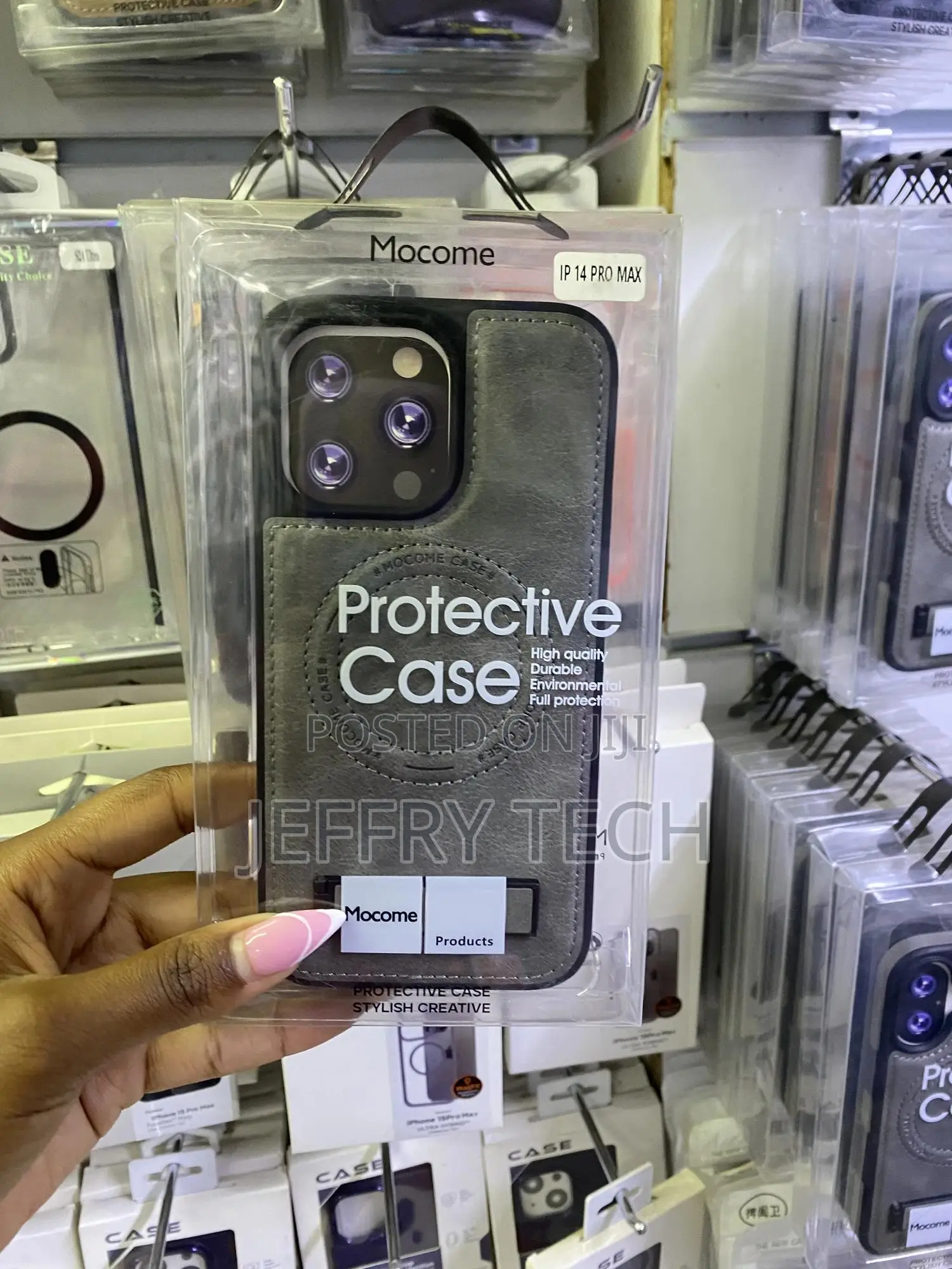 Hant iPhone 14 Pro Max Leather Case Magesafe With Stand