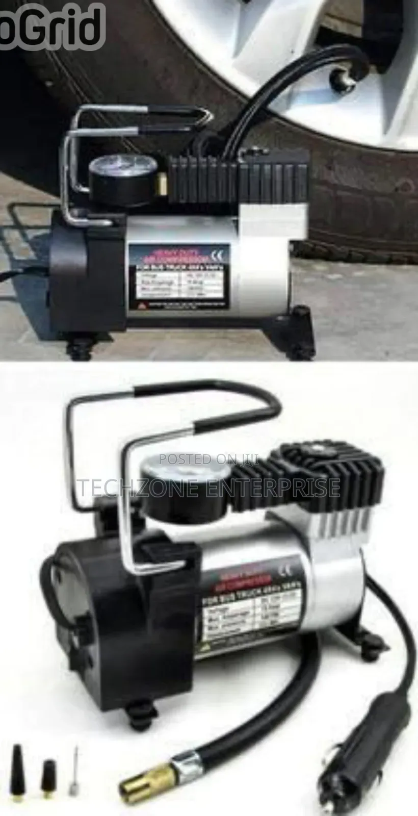 Generic Car Air Compressor Pump Tyre Inflator 1 Switch 