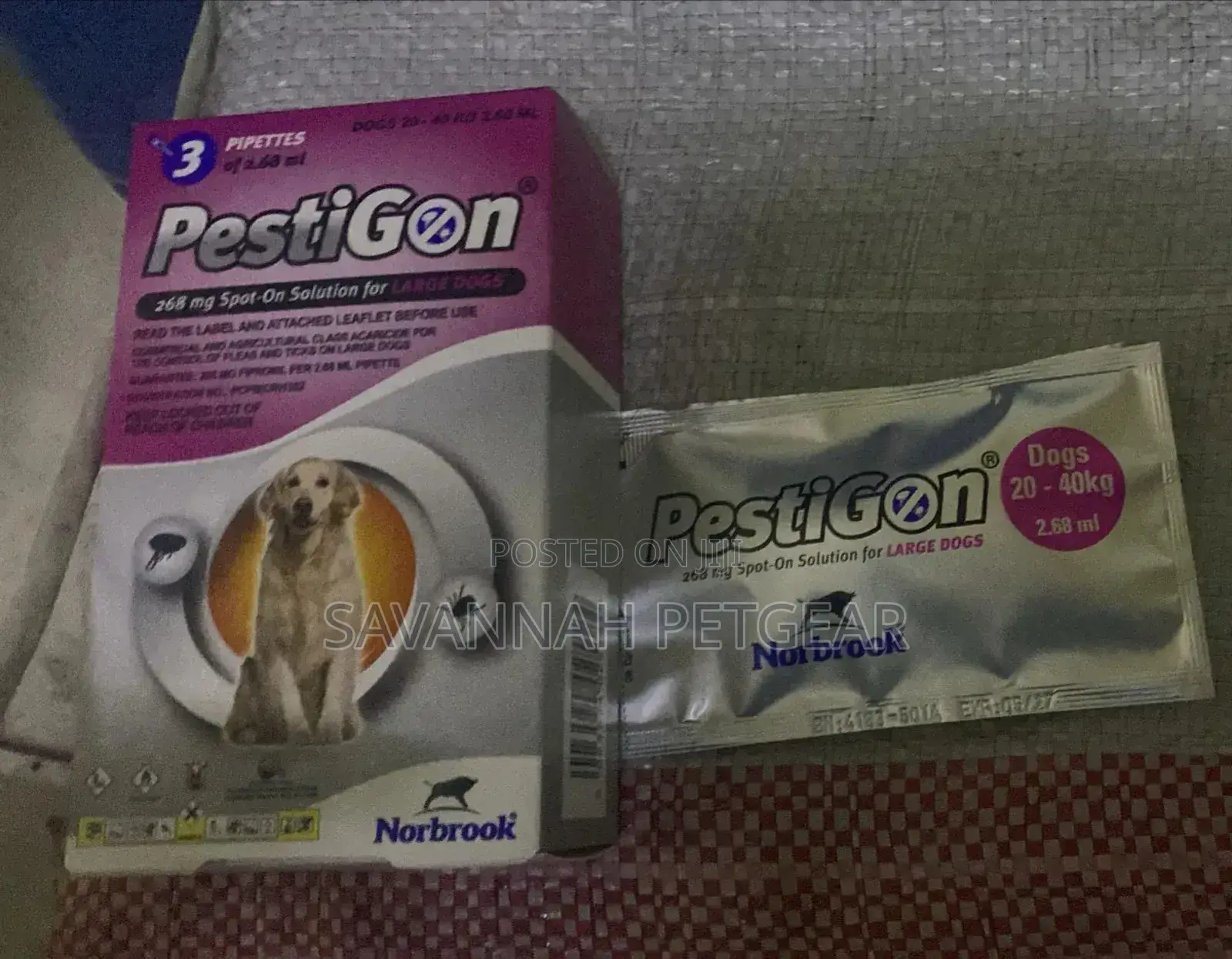 Pestigon 268 Mg Spot-on Solution for Large Dogs (20-40kg)