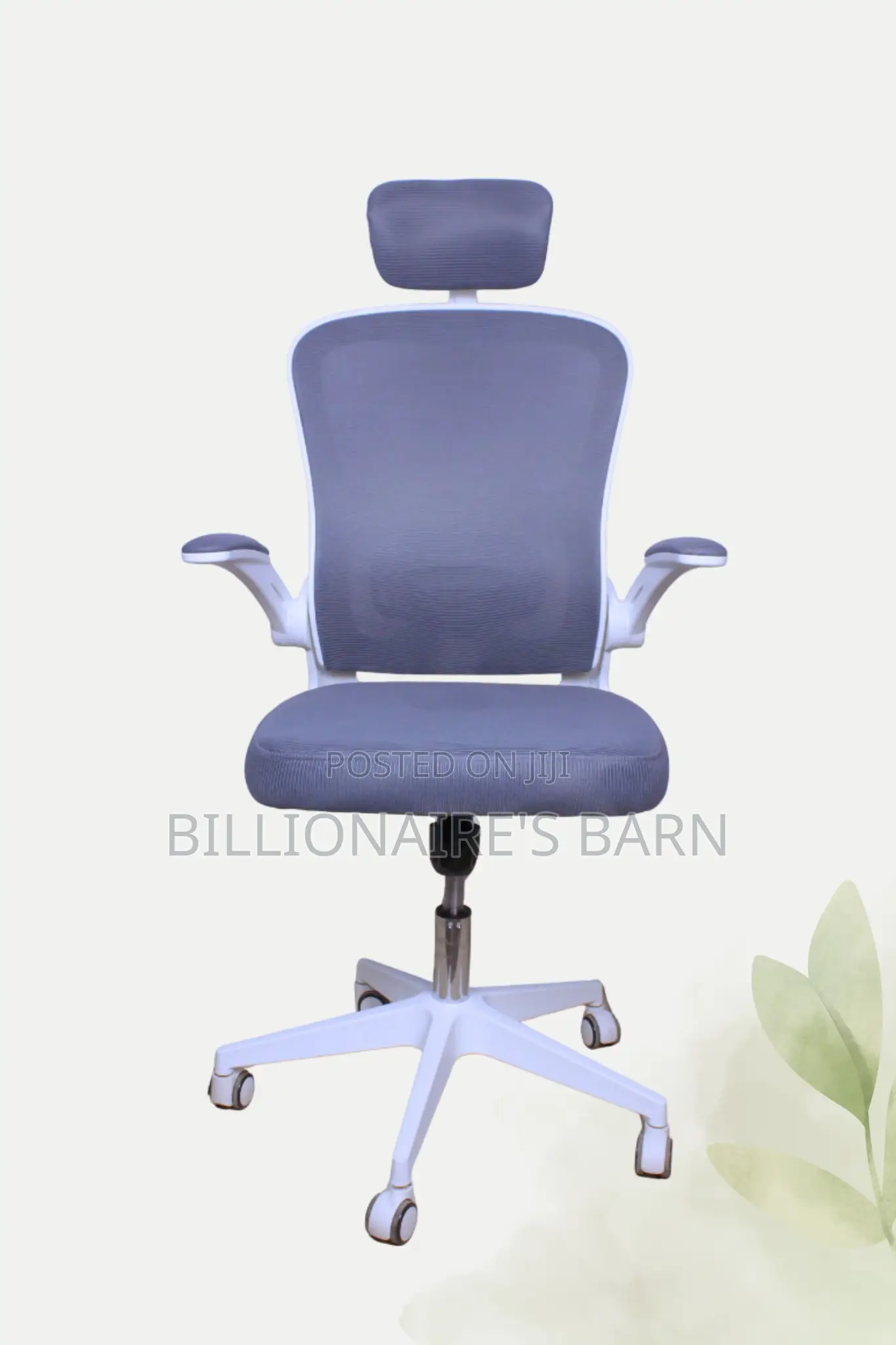 Office Chair; Orthopedic High Back Office Seat With Headrest