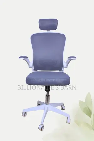 Office Chair; Orthopedic High Back Office Seat With Headrest