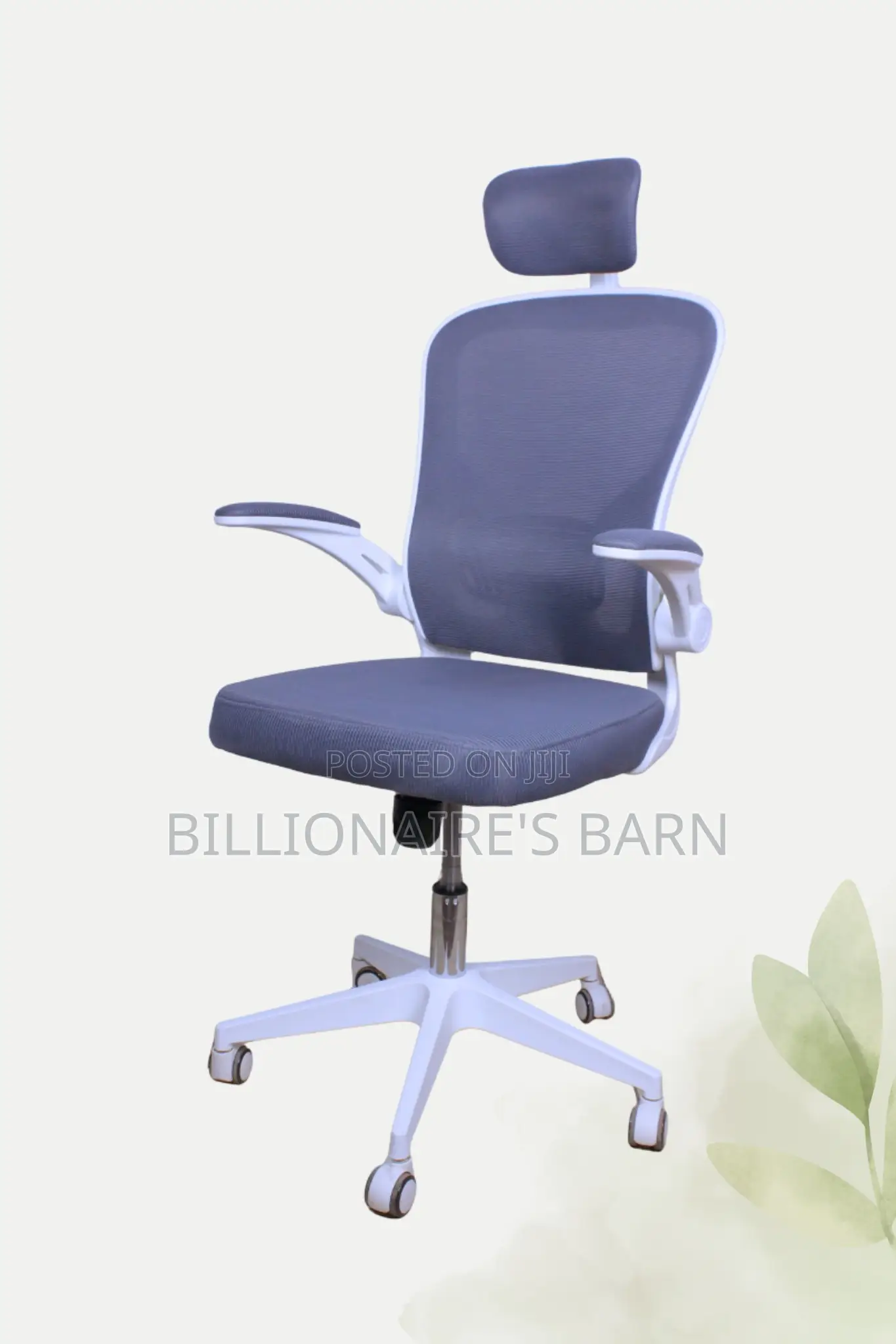 Office Chair; Orthopedic High Back Office Seat With Headrest