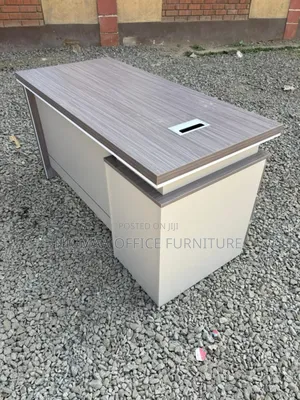 Executive Desk: 140cm Soft Polished Surface Office Desk