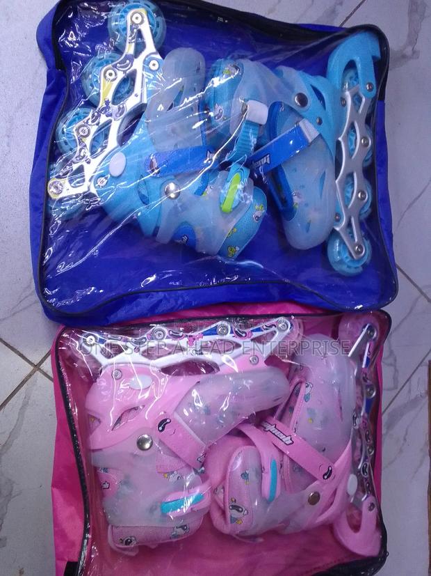 Inline Roller Skates Blue Light and Pink Available