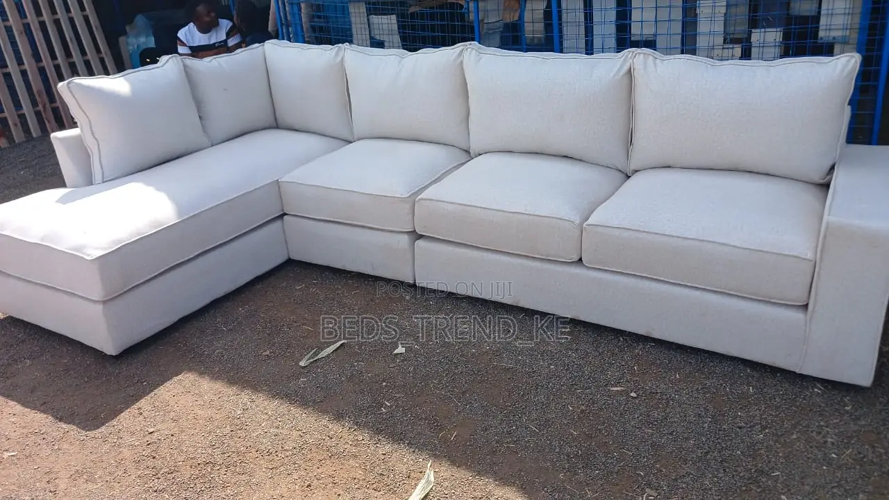 Bold Cushiony 7 Seater L Seat Sofa