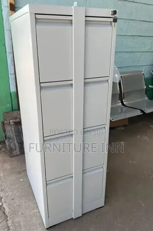 4 Drawer Filing Cabinet With Bar