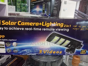 Solar Simcard Camera With Solar Floodlight 450watts