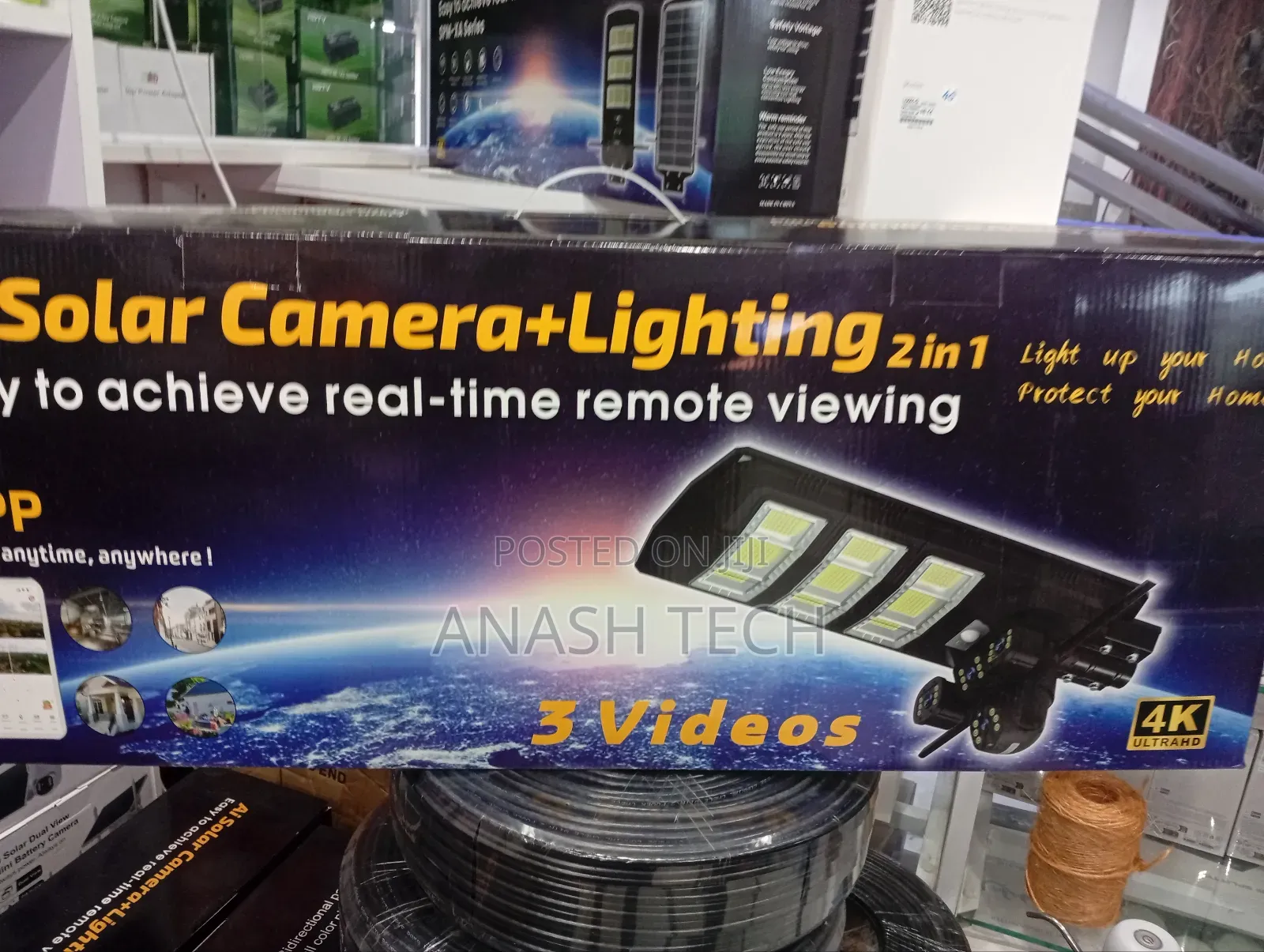 450w 4g Solar Simcard Camera With Solar Floodlight