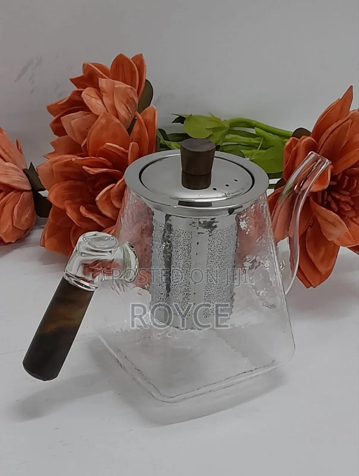 1000ml Frosted Borosilicate Glass Pot
