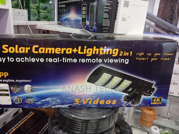V380 4g Ai Solar Camera With 450w Street Light – 2-in-1