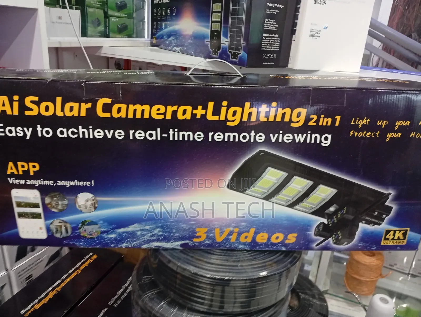 450w Solar Street Light With PTZ 4g CCTV Solar Camera