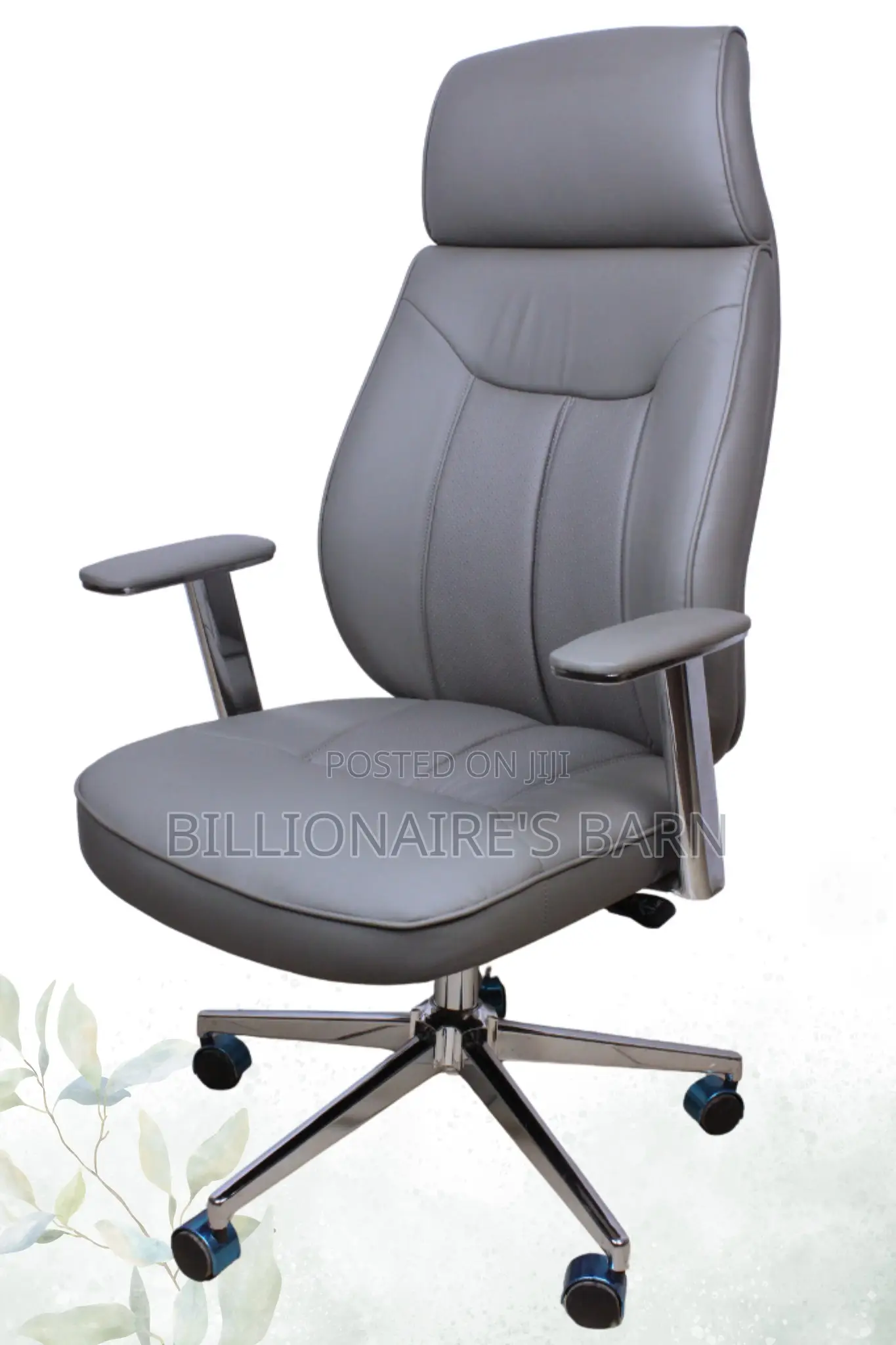 Executive Leather Ergonomic Adjustable Office Chair