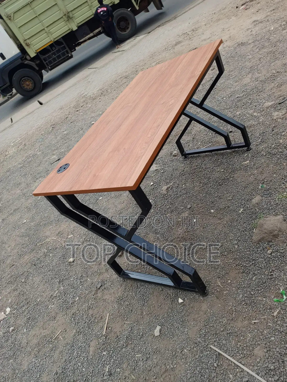Metallic Frame Table