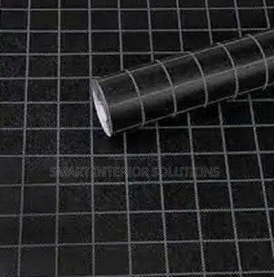 Black Modern Peel and Stick Wallpaper