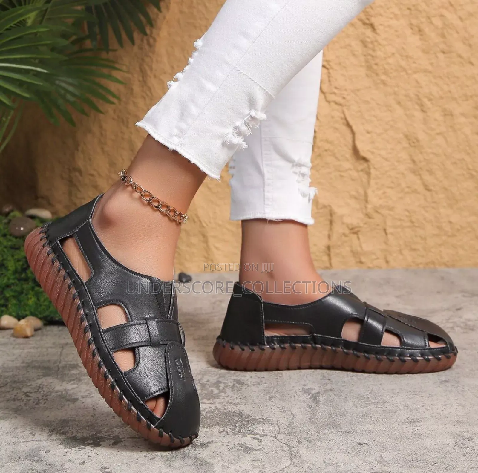 Brown, White,Black Trendy Leather Shoes