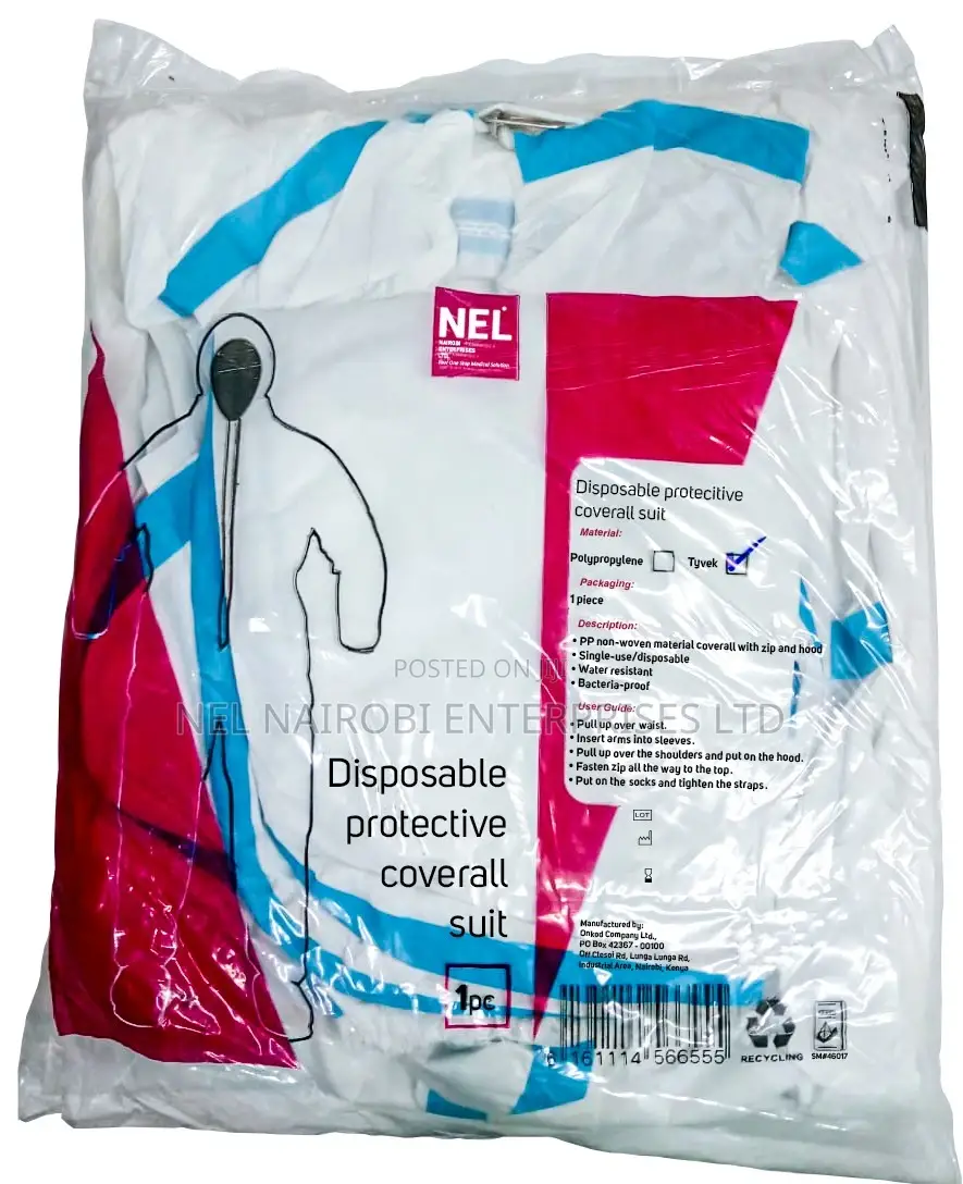 Ppe Coverall Tyvek Suit With Blue Strip